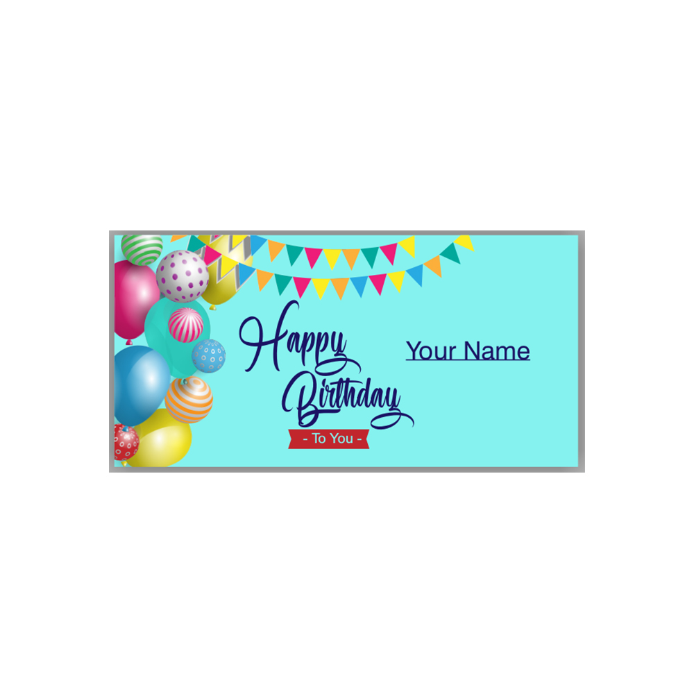 Details about   Personalised Happy Birthday Banners Printed PVC Elegant Party Clean-cut Banner