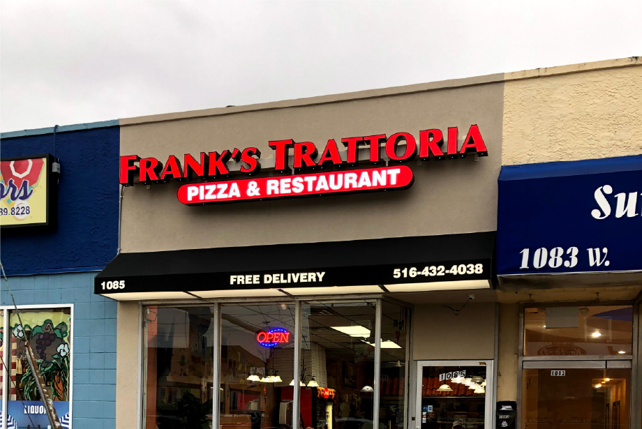 Channel Letter Signs – Long Island New York frank’s pizza