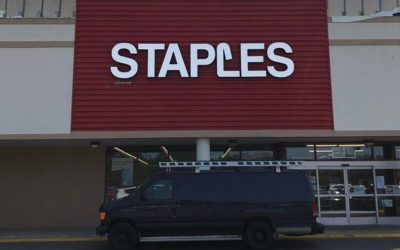 Staples Channel Letters Installation