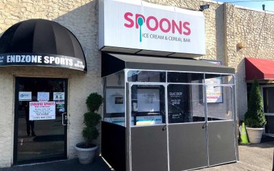 Awnings & Canopies Spoons ice cream & cereal bar