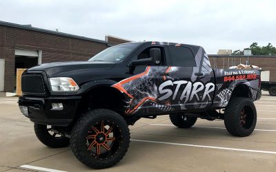 Starr Roofing Exteriors Truck Wrap