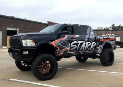 Starr Roofing Exteriors Truck Wrap