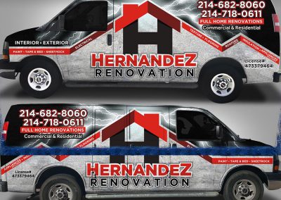 Hernandez Home Renovation Truck Wrap