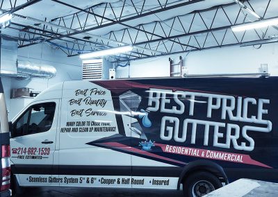 Best Price Gutters Truck Wraps