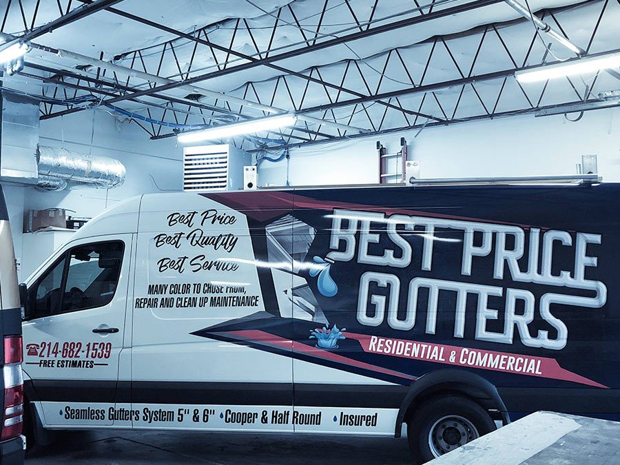 Best Price Gutters Truck Wraps