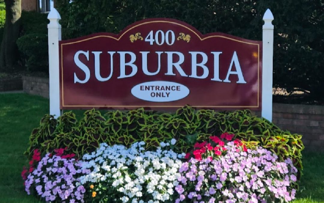 Carved PVC Sign Suburbia After