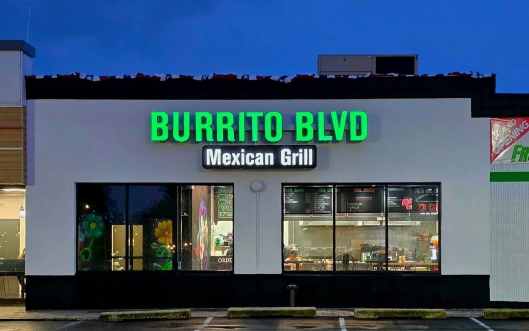 Burrito Blvd Channel Letter Sign