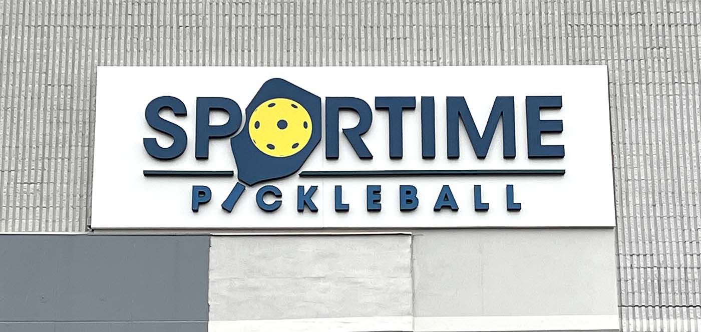 Dimensional Channel Letters signs - Sports Time Pickleball