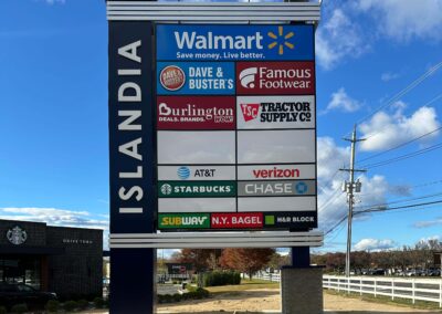 Pylon Sign Installation at Islandia Shopping Center – Islandia, NY