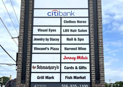 Willets Crossing Shopping Center Pylon Sign On Long Island